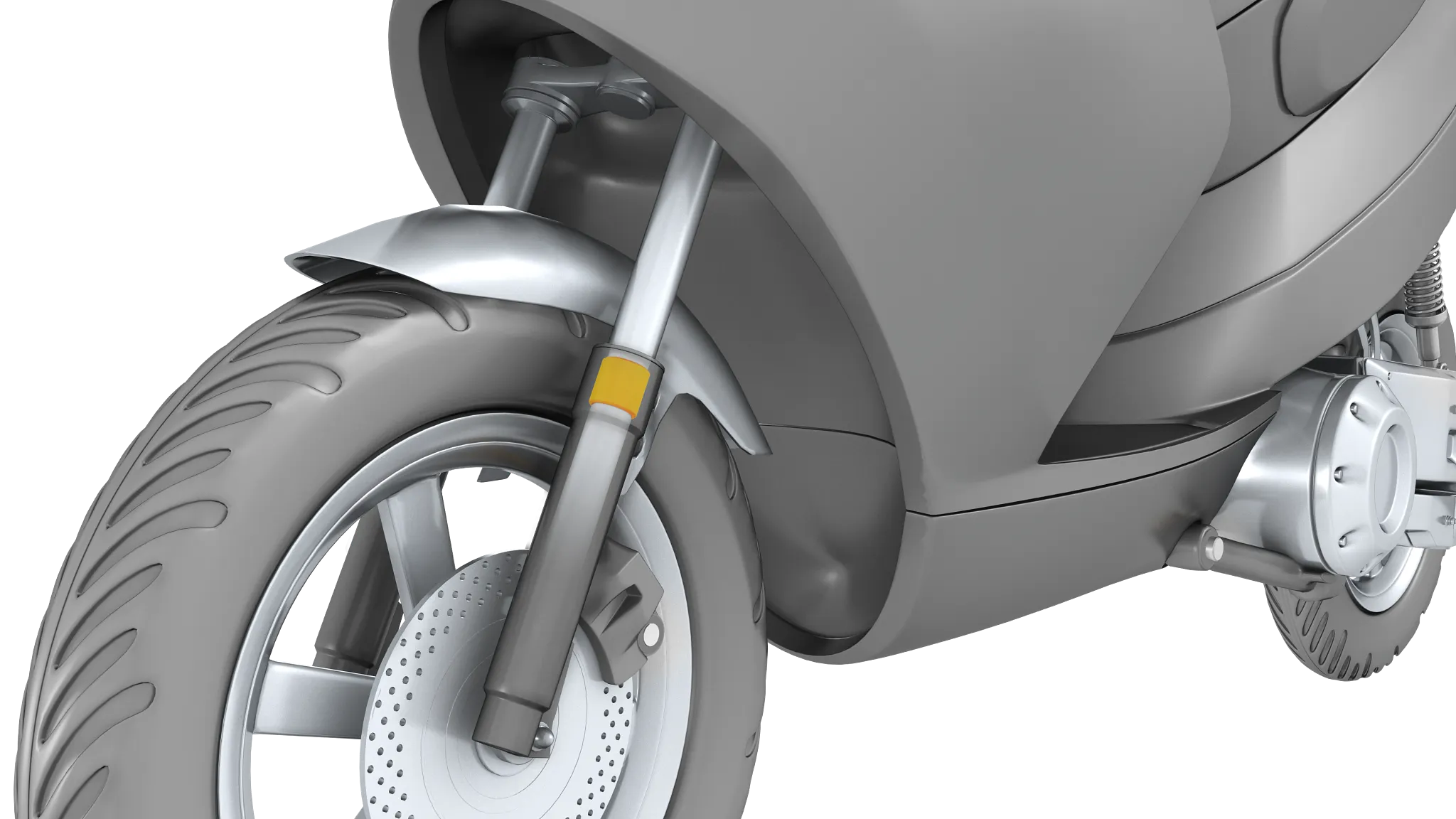 Forcella ammortizzata per scooter