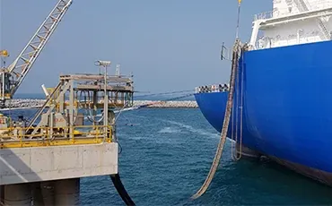 Alimentación en tierra para unidades flotantes de almacenamiento FSU/FSRU