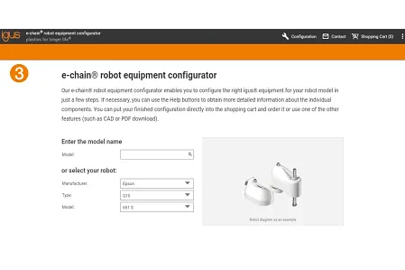 Schritt 3 SCARA Cable Solution Konfiguration