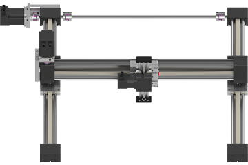 Przestrzenny robot kartezjański drylin E | Obszar roboczy 500 x 500 x 100 mm