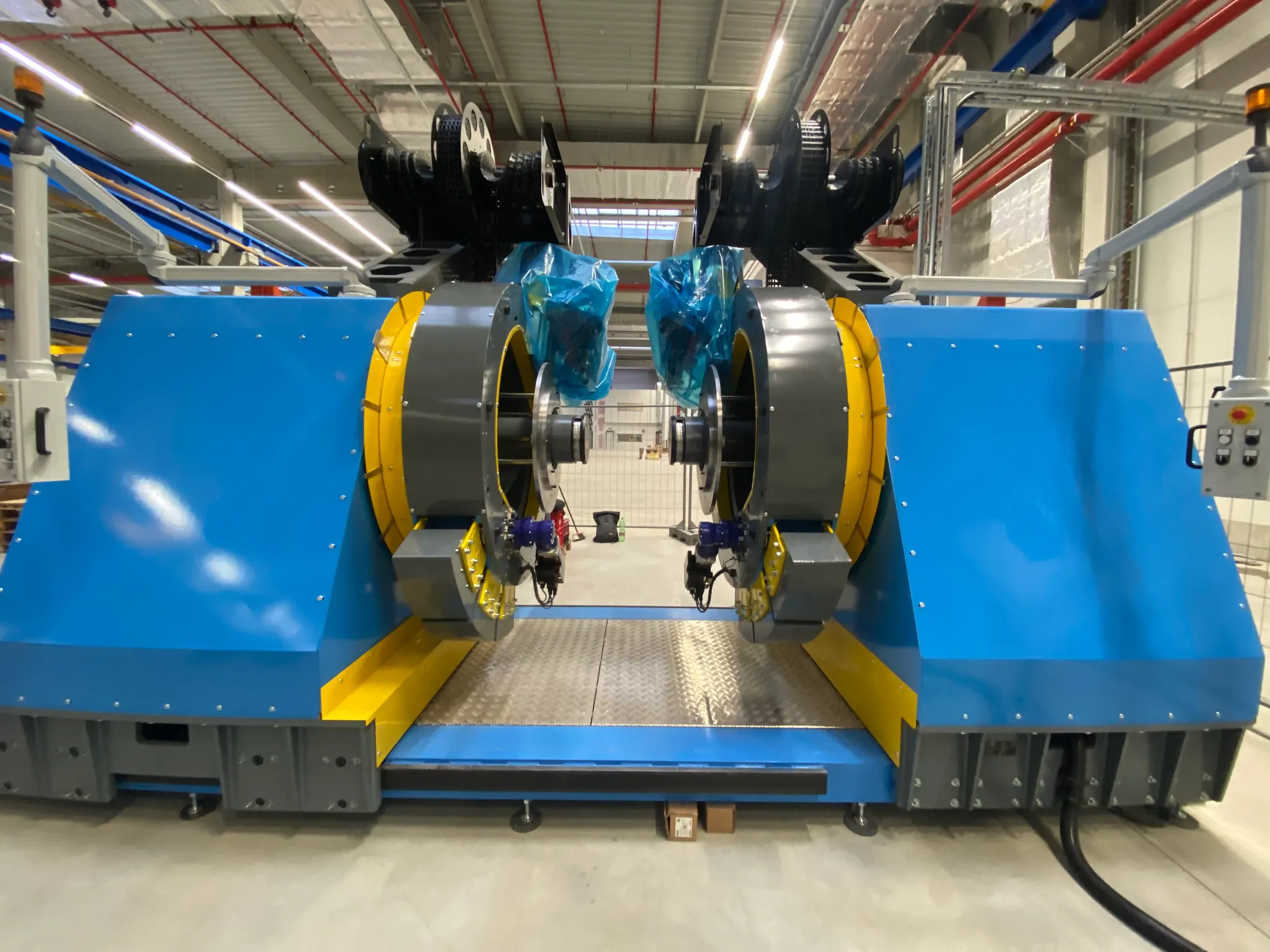 Rührreibschweißanlage mit e-spools