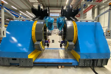 Rührreibschweißanlage mit e-spools