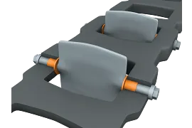 Cojinete liso en colector de admisión de longitud variable