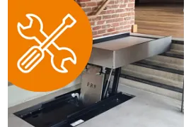 Sollevatore per sedie a rotelle autoportante