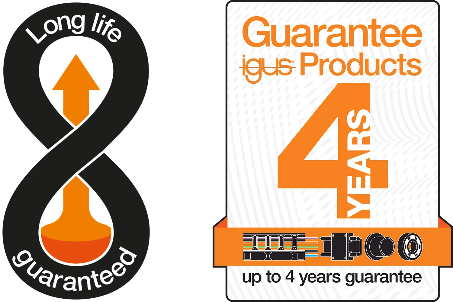 Long life guaranteed with igus guarantee