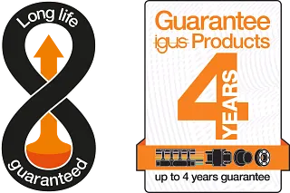 Long life guaranteed with the igus product guarantee