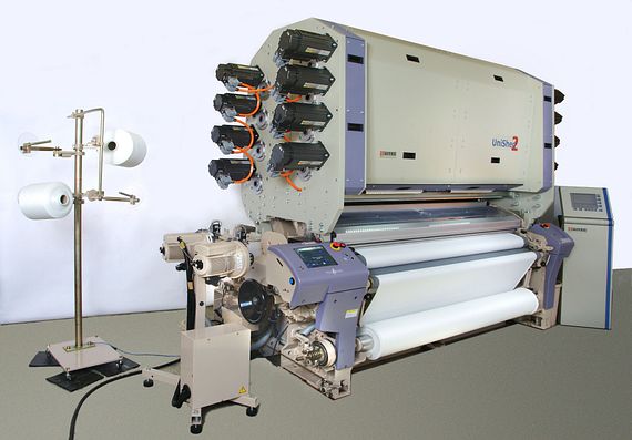 The Unished 2 developed by Gitec GmbH is the world's first harness-less Jacquard weaving machine.