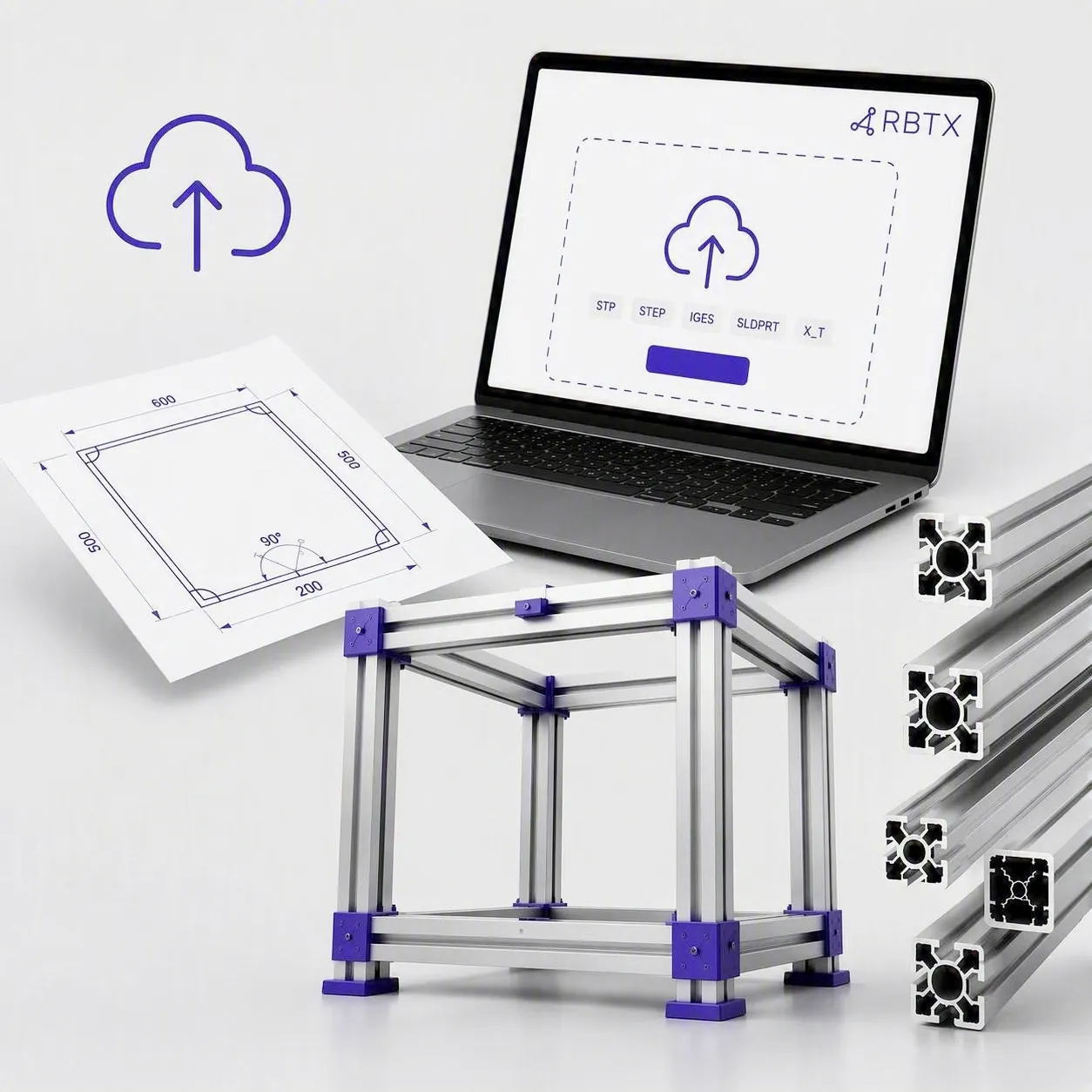 Aluminiumprofilkonfigurator von RBTX
