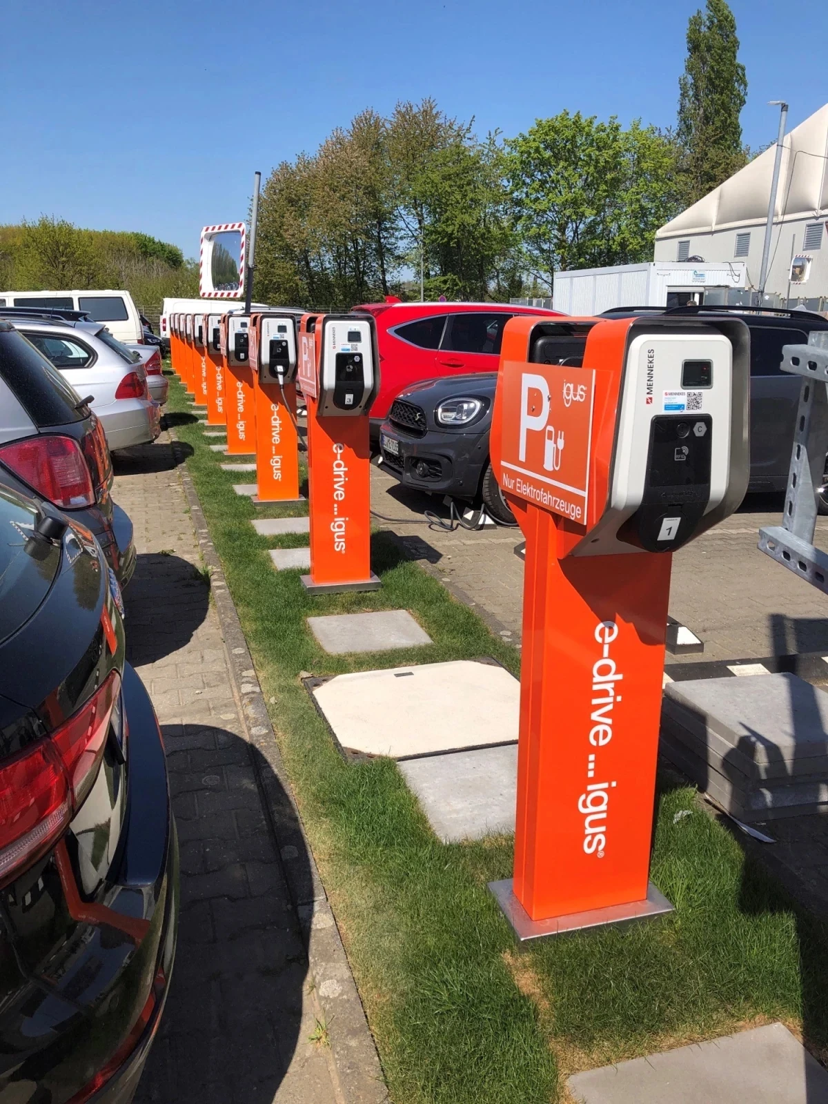 E-charging stations for company vehicles and employees
