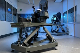 Joystick in the flight simulator