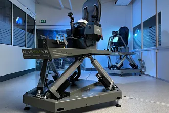 Joystick im Flugsimulator