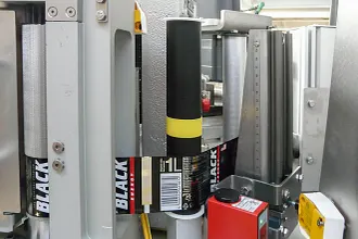 KHS labelling machine with xiros conveyor roller