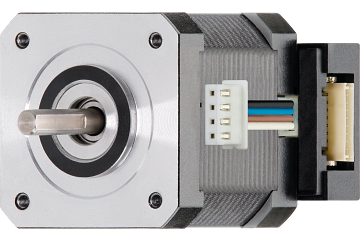 drylin® E stepper motor, stranded wires with JST connector and encoder, NEMA17