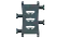 Separator with integrated strain relief teeth, unassembled