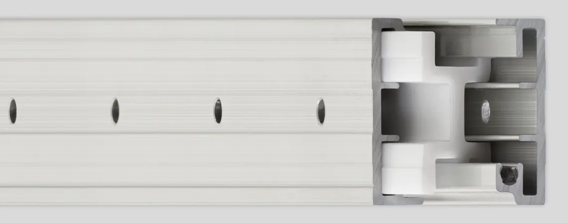 drylin® NT telescopic rails with locking mechanism