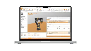 Screenshot der Roboter-Software