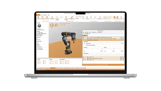 Screenshot of the robot software