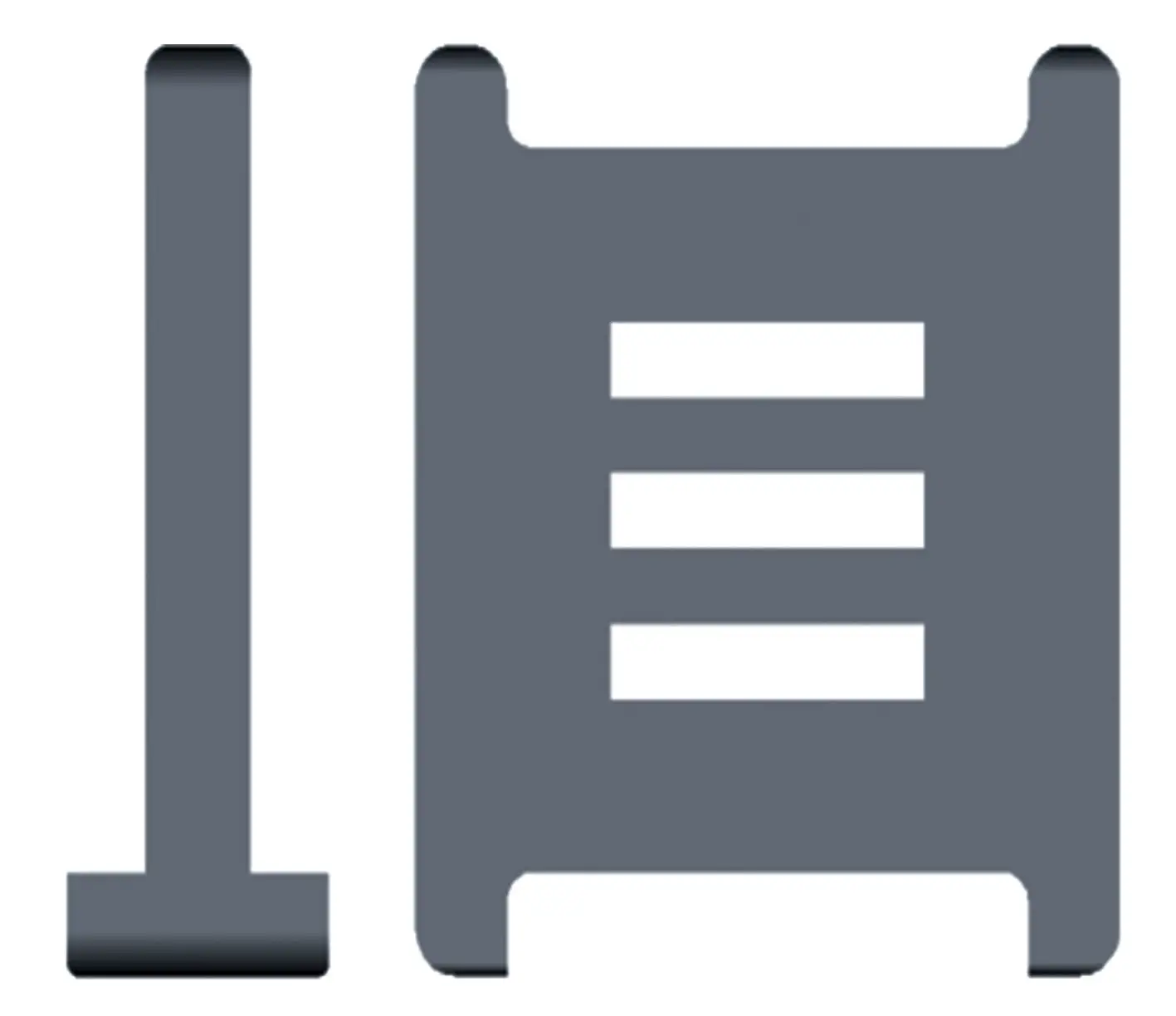 2553 Separator, slotted, unassembled