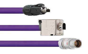 Single Pair Ethernet kabel (SPE) alle 3 typen