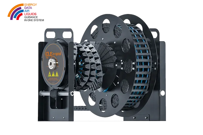 e-spool®: spring-driven cable drum with no slip ring