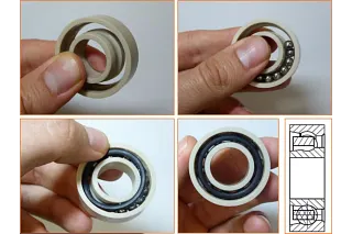 WALK-IN with xiros plastic ball bearings