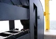 portacables sumergido en agua