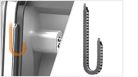 E2.1 energy chain for the cable guidance of the milling machine