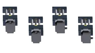 Lead screw axes with motor