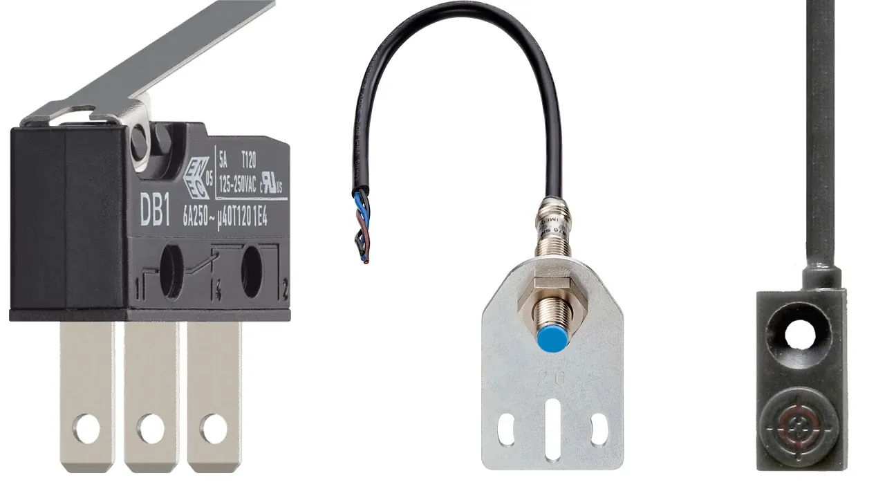 Ändläges-/referensbrytare