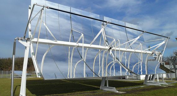 Parabolic trough system from Mithras Holding