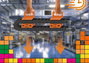 With the fast positioner, igus adds a new “assembly helper” to the readychain service