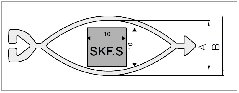 e-skin flat Stützkette