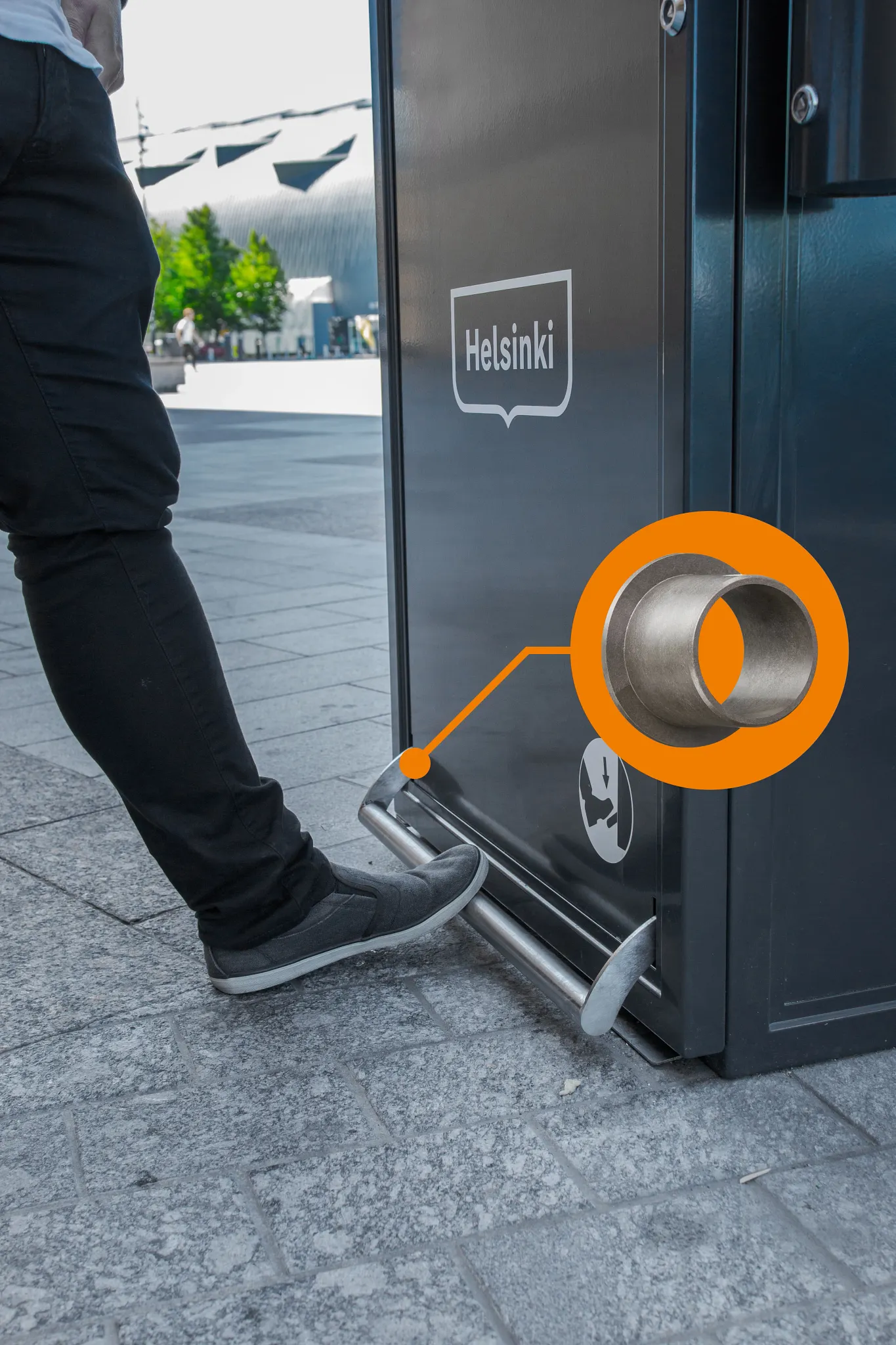 Poubelle électrique avec paliers lisses iglidur