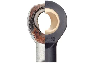 Steel plastic rod end bearing