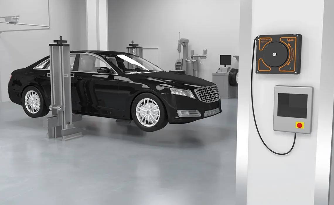 e-spool flex dans un atelier de mécanique automobile