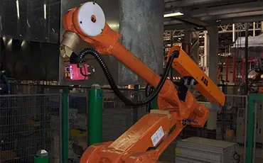 機器人上的電纜導軌 