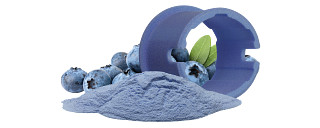 3D printing laser sintering powder, food-safe, blue