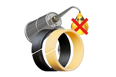 Lubrication- and maintenance-free guide rings