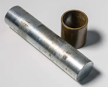 iglidur® Z en un eje galvanizado