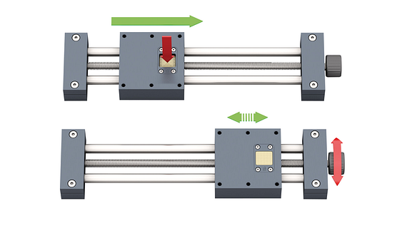 Quick-release for linear modules with lead screw drive