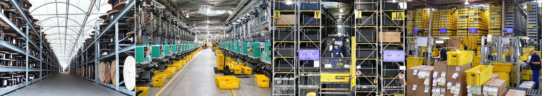 Warehouse of the igus factory in Cologne