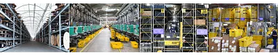 Magazijn van de igus fabriek in Keulen