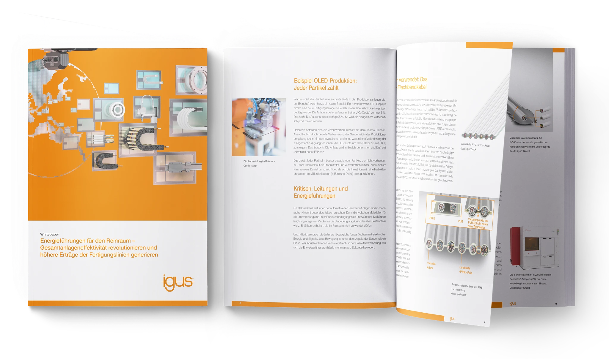 e-skin flat white paper