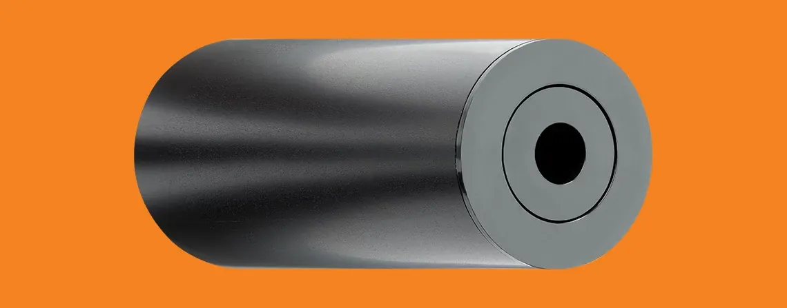 guide roller made of black anodized aluminum