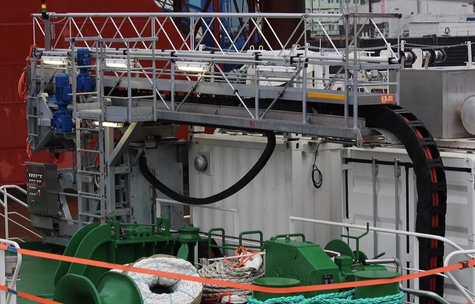igus shore power gangway for Becker Marine Systems