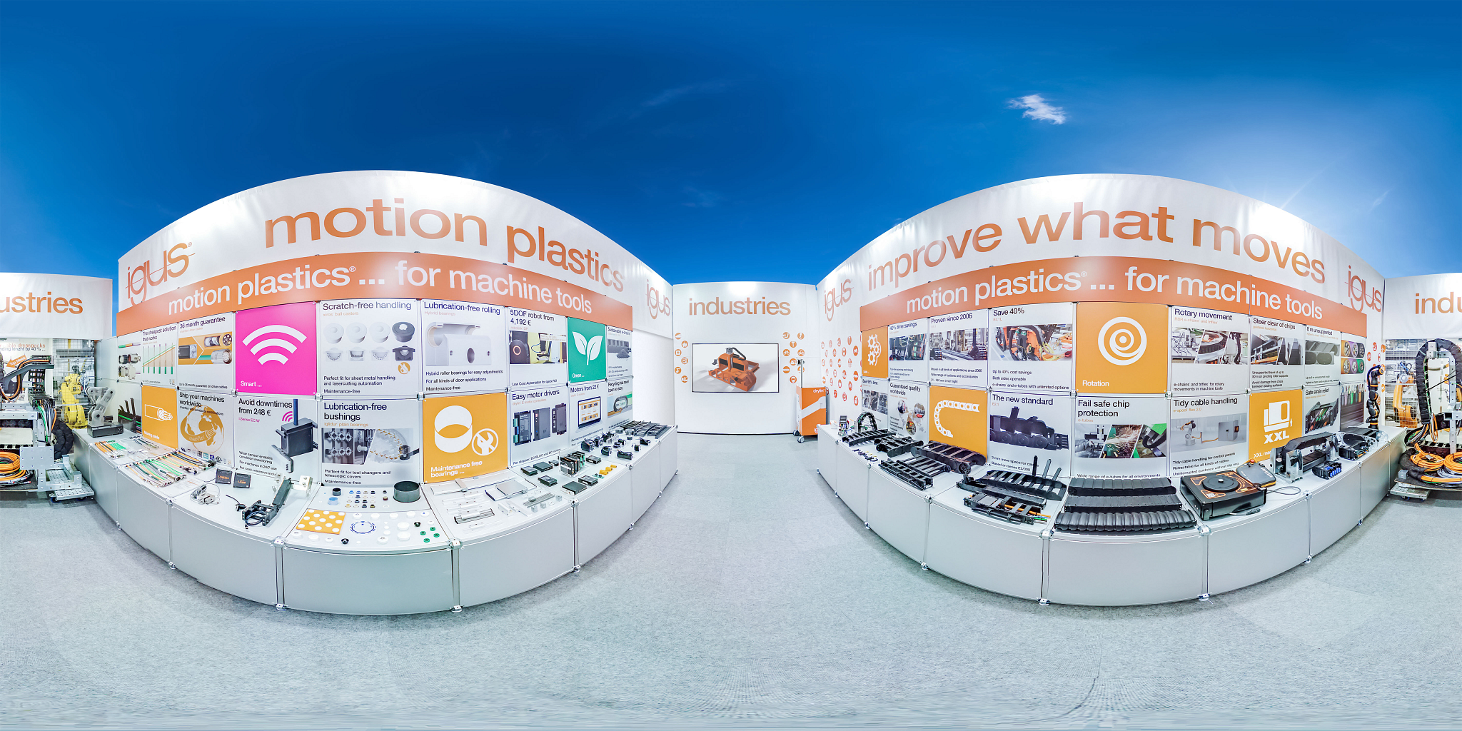Virtual trade show stand for the machine tool industry