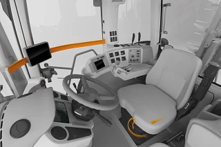 bearings and e-chains for driver's cabs in agricultural machinery