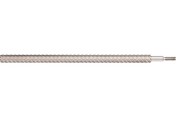 dryspin® Steilgewindespindel mit Zapfenbearbeitung für drylin® E Spindelmotoren, Länge 490 mm