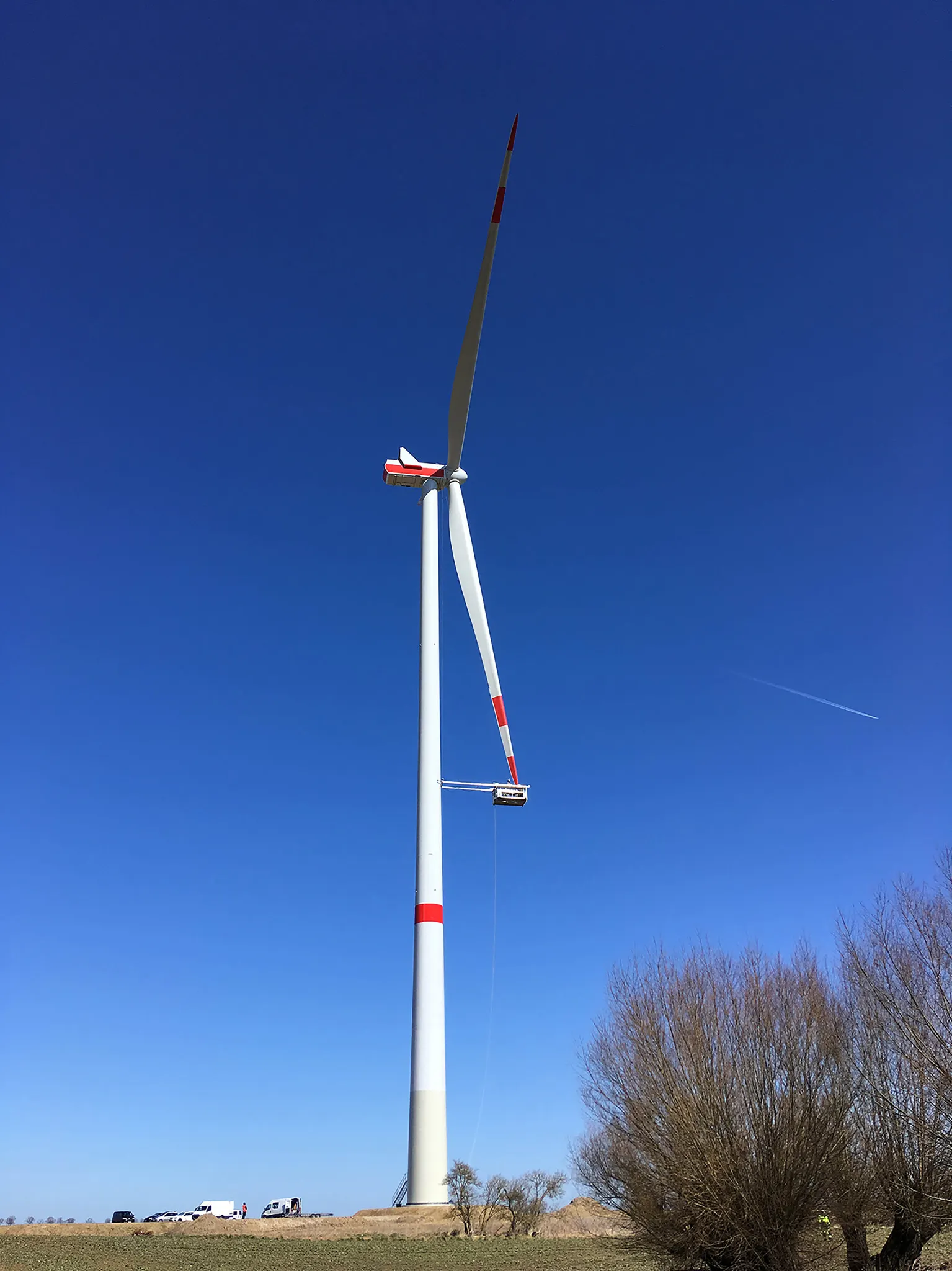 Plataforma de trabajo del aerogenerador