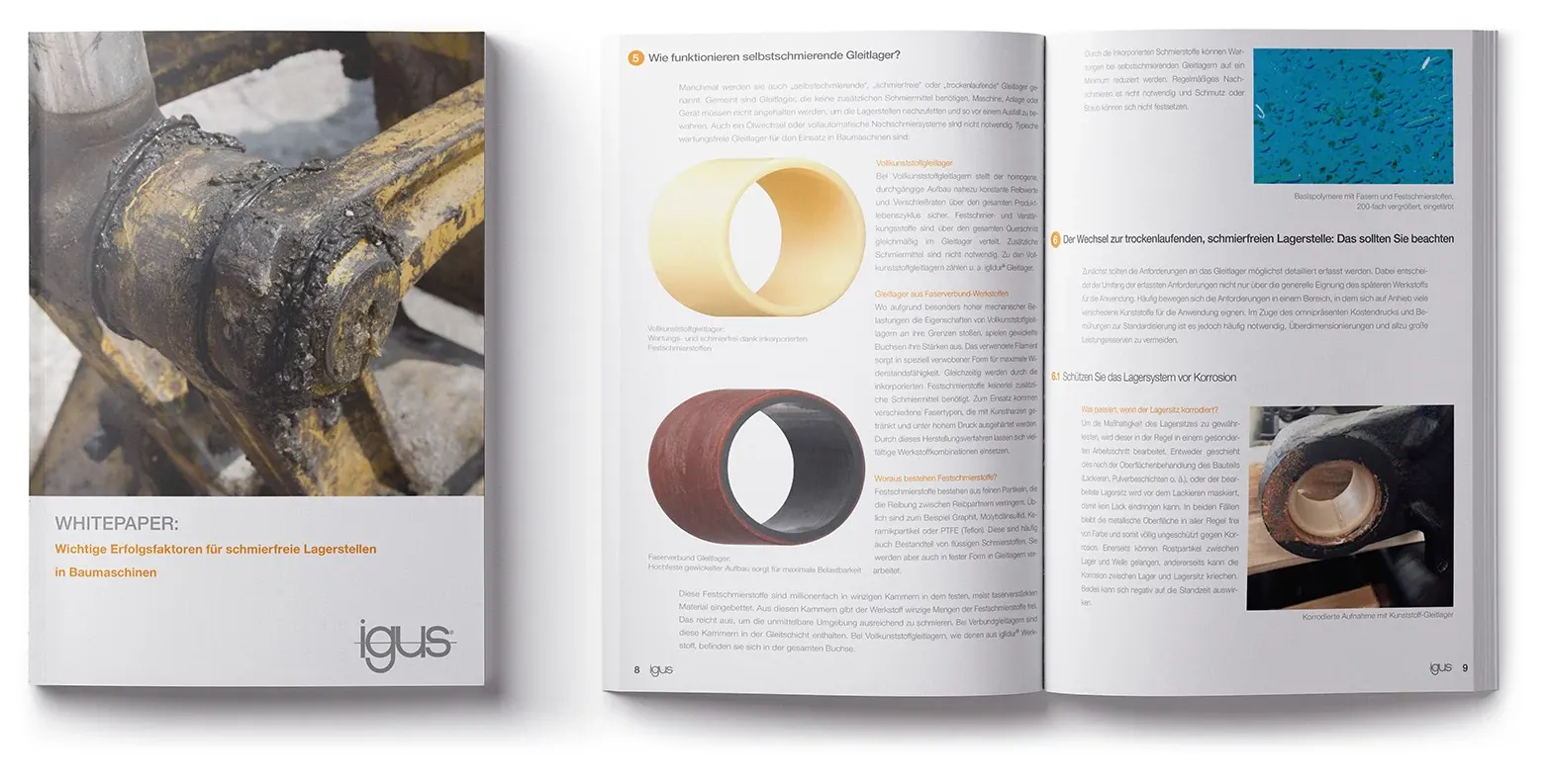 iglidur white paper over glijlagers